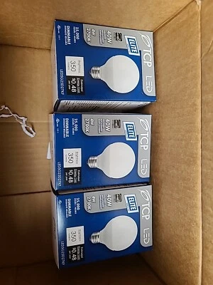 TCP Elite 40W 4W 2700K G25 LED LED5G25D27KF Dimmable Globe Light Bulb 3 Pack - Image 1 of 4