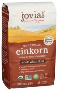 Jovial 100% Organic Einkorn Whole Wheat Flour 32 Oz Pack Of 1 - Picture 1 of 5