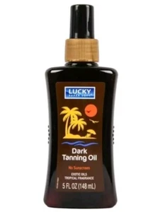 Lot of 5 LUCKY SUPER SOFT DARK TANNING OIL Exotic Oils 5 fl oz 148mL - Picture 1 of 1