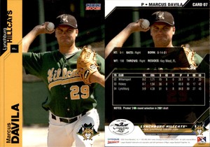 Marcus Davila 2005 Choice Lynchburg Hillcats #7 Card *AutographDen*