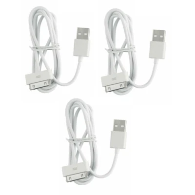 3pack USB Charging Data Cable 30pin 6FT Cord for Apple iphone 3G 4S 4G 3GS iPad2 - Image 1 of 4