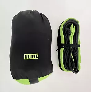 Uline Backpacking Hammock Camping Single Parachute w Straps - Black & Lime Green - Picture 1 of 3