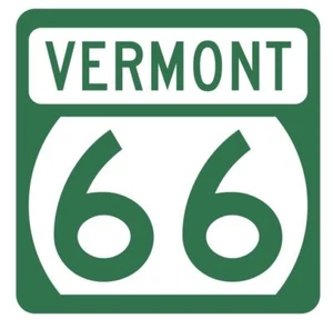 Vermont State Highway 66 Sticker Decal R5295 Highway Route Sign - Bild 1 von 1