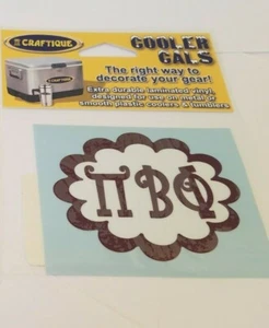 ONE PI BETA PHI Sticker - tumbler, tablet, Outside Glass COOLER CALS - Picture 1 of 1