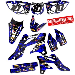 2010 2011 2012 2013 YZ 250F GRAPHICS KIT YZ250F YAMAHA ISLANDSTRIKE BLUE DECALS  - Picture 1 of 3