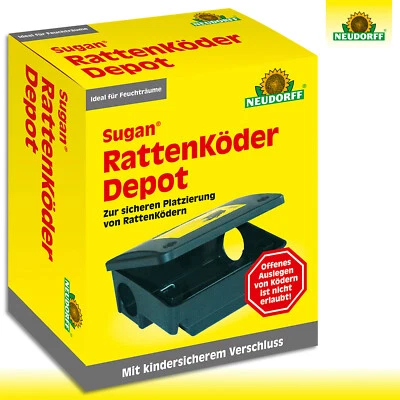 Neudorff Sugan® RattenKöder Depot Bekämpfung Garage Schuppen Haus Dach Keller - Bild 1 von 3