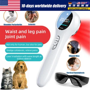 Dispositivo portátil de alivio del dolor corporal LLLT terapia láser frío bajo nivel 808 nm + 605 nm - Imagen 1 de 14