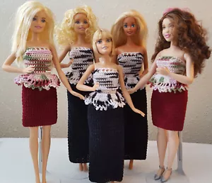 PDF Pattern 2 Piece Tank Top Dress - Vintage & Fashionasta Barbie Dolls - Picture 1 of 8