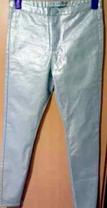 SKINNY HOSE VON ATMOSPHERE,GR.38, SILBER BESCHICHTET,STRECH,NEU - Bild 1 von 3