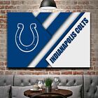 Indianapolis Colts NFL Team Piłka nożna Wystrój domu Druk artystyczny BARDZO DUŻY 66" x 44"