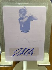 1/1 Magenta 2020 Leaf Valiant Baseball Pete Crow-Armstong Auto Printing Plate RC