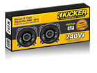 Haut-parleurs de voiture Kicker 6,5" 17cm pour portes arrière Nissan X-Trail + pods d'adaptateur 240W