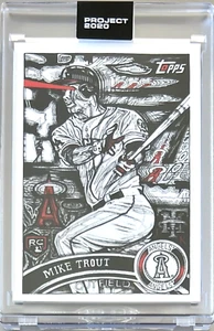 2 CARD LOT ** TOPPS PROJECT 2020 #121 MIKE TROUT by JK5 ** ANGELS 2011 #US175 - Picture 1 of 3