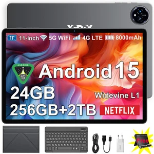 2025 PAD Tablet Android 15 24GB RAM+256GB 80000mAh 11 Zoll 13MP+8MP 5GWIFI USB-C - Afbeelding 1 van 39