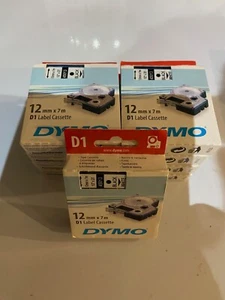 DYMO label cassette - 45013 pack of 9 - 12 MM x 7 mt - Picture 1 of 3