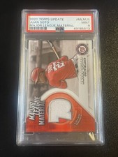 2021 Topps Update #MLMJS Juan Soto Major League Material Patch PSA 9 J
