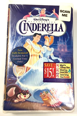 Cinderella DISNEY VHS New Sealed - Image 1 of 4