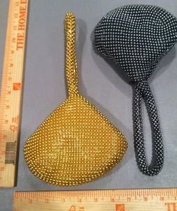 Metal Gold Pewter Beaded Handbags - Picture 1 of 12