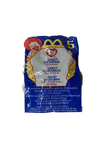 Ty Teenie Beanie Babies #5 Lucky The Ladybug McDonalds Happy Meal Toy 1999 Plush