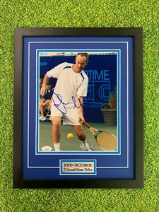 Foto firmata John Mcenroe 8x10 JSA auto personalizzata incorniciata tennis - Foto 1 di 4
