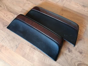 ๐ง BMW E38 750 740 Front Seat Back Covers Black with Wood Panels 2x OEM 8150899 - Picture 1 of 14