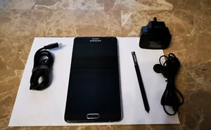 genuine Samsung Galaxy Note 4 N910F 32GB black Unlocked Smartphone uk stock F - Picture 1 of 4