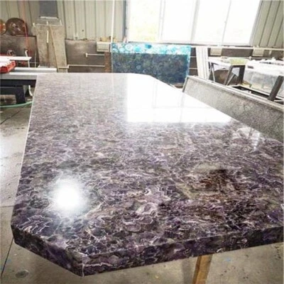 Stone Countertops With Purple Amethyst Stone Kitchen & Bathroom Interior - Image 1 of 3