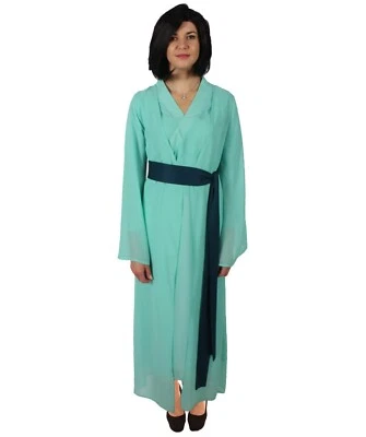 HPO Adulto Mujer’s Serpiente Mitológica China Verde Pálido Rob con Faja Todas las Tallas Foto 1 de 4