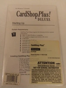 CardShop Plus! Deluxe CD-ROM for Windows 3.1 to XP Brand New Factory Sealed OEM - Picture 1 of 1