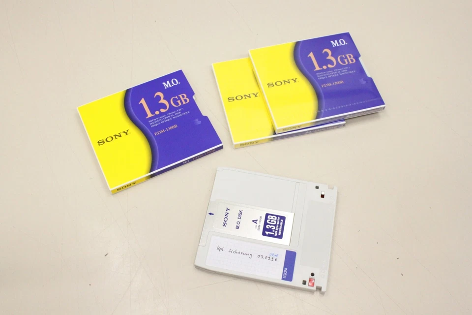 3x SONY 1024 Datenkassette Magnet MO EDM-1300B OVP - Bild 1 von 1