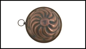 Stampo forma budino piccolo rame da arredamento arredo casa cucina taverna - Picture 1 of 2