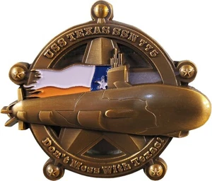 US Navy USS Texas SSN-775 Submarine Commemorative Challenge Coin 131 - Bild 1 von 2