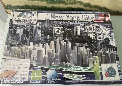 4D Puzzle New York City NYC Skyline Cityscape History Over Time NEW 840 Pc Model - Image 1 of 2