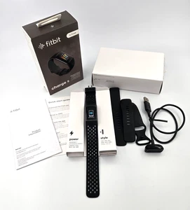 Fitbit Charge 5 Black/Graphite Case FB421BKBK – Tested, Works, Complete Bands - Picture 1 of 13