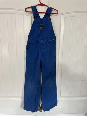 Mono con tirantes OshKosh vintage azul 6-7 Vestbak EE. UU. agricultor Countrycore años 90 Foto 1 de 4