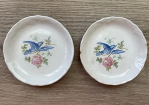 Vintage Bluebird Butter Pats - Picture 1 of 5