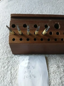 Vintage 5 Craftool Leather Tooling Stamps #49 - Picture 1 of 3