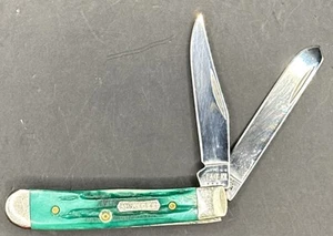 Case XX 2022 Tiny Trapper Green TestedXX shield Last year for stamp tang 62154 - Picture 1 of 8