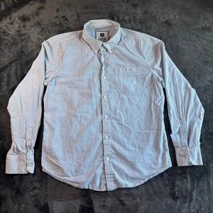 Levi's Mens Large White Striped Button Down Shirt Long Sleeve Casual Top - Picture 1 of 8