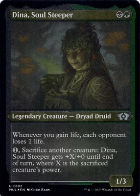 Dina, Soul Steeper (Foil Etched) - Multiverse Legends MUL - Magic MTG NM - Image 1 of 2