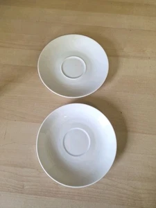 2 X Maxwell Williams Large White Bone China Cashmere Saucers 17cm Diameter - Picture 1 of 2