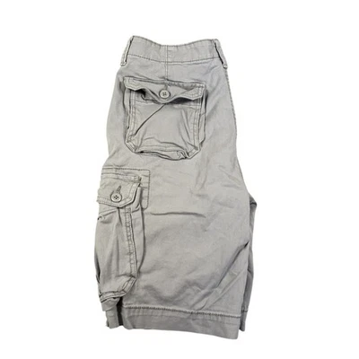 VTG Arizona Jean Co Mens Flex Classic Fit Cargo Shorts Gray Sz 32 Y2K NormCore - Image 1 of 4