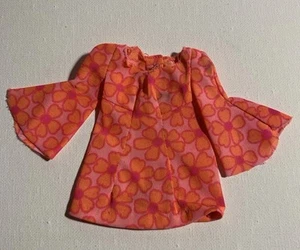 Vintage Barbie Doll PJ #1113 - Abito floreale arancione e rosa (2) - Foto 1 di 8