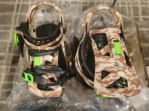 Burton Virgil Abloh Genesis EST Snowboard Bindings Sand MENS Small (Brand New) - Picture 1 of 6