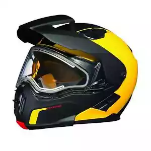 SkiDoo Exome Sport Radiant Snowmobile Helmet M DOT Heated Visor Racing Yellow SA - Picture 1 of 1