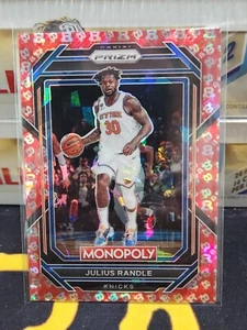 2023 Panini Prizm Monopoly JULIUS RANDLE #58 Red Cracked Ice Free Parking Knicks - Picture 1 of 2