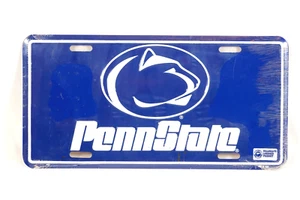 Penn State Nittany Lions License Plate Vintage Embossed Metal Colligate Licensed - Picture 1 of 5