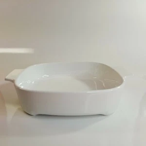 Corning Ware White MW-9-B-N Corning Microwave Plus Browning Skillet USA NO LID - Picture 1 of 12