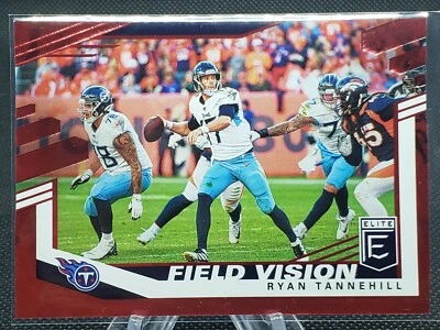 2020 Panini Elite RYAN TANNEHILL Red Parallel Field Vision #42/99 Titans - Image 1 of 2