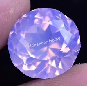 Natural Pink Opal 14.20 Ct Round Certified Unheated Welo Australian Gemstone - Picture 1 of 5